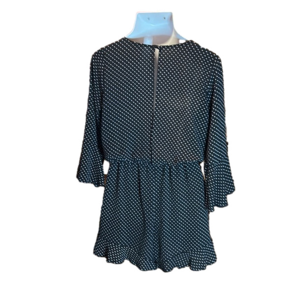 CHARLOTTE RUSSE Adorable & Sexy Black w/ White Polka Dots Romper Size M - Picture 3 of 7
